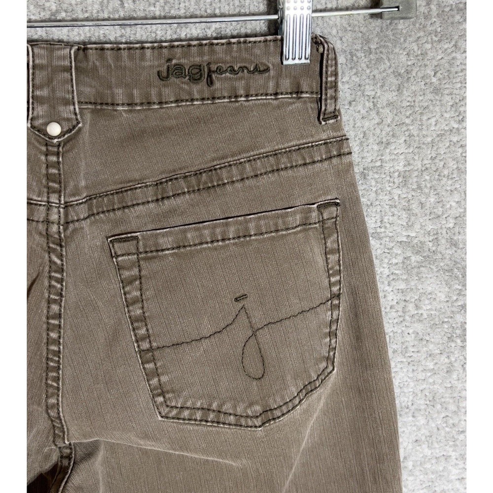 Jag Bootcut Jeans Womens Size 6 Stretch Brown Denim Pockets - Picture 6 of 10